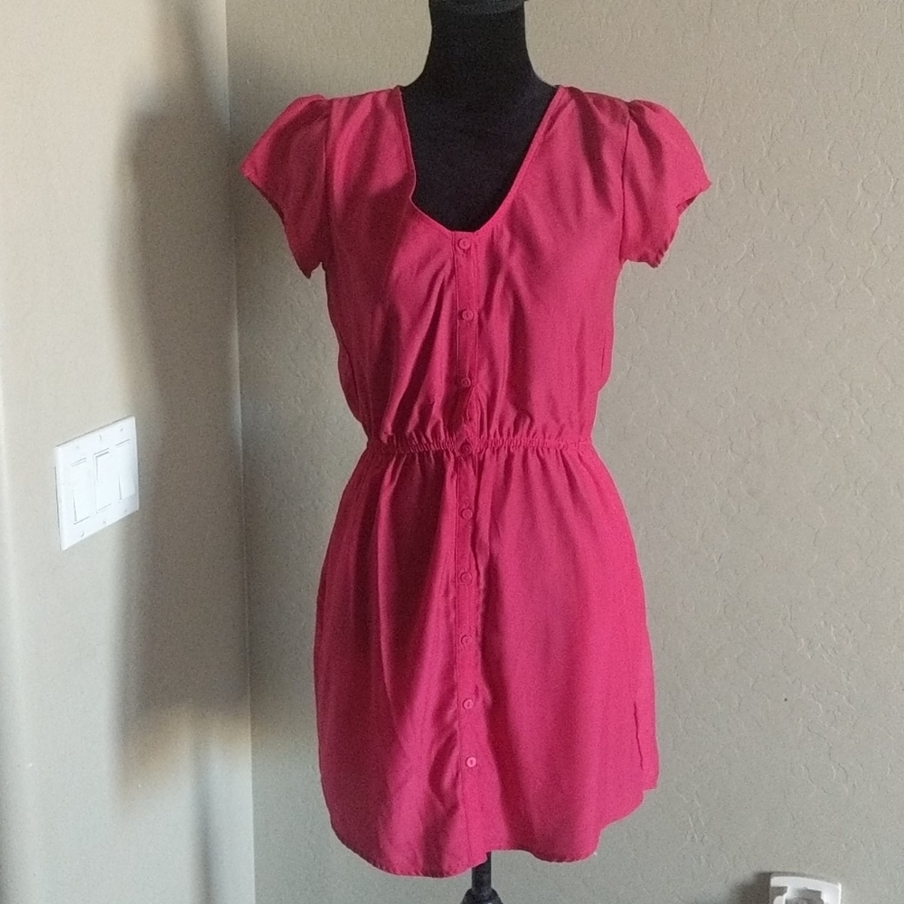 Kimchi Blue Pink Shirt Dress